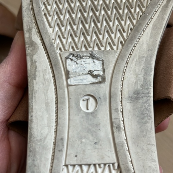 Eileen Fisher Sport Leather Sandal Sneaker Open Toe Strappy 7 Zipper Neutral - Picture 8 of 10